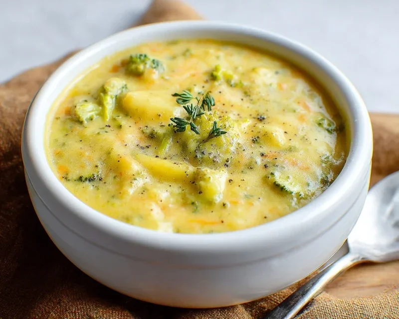 Broccoli Potato Cheese Soup Recipe