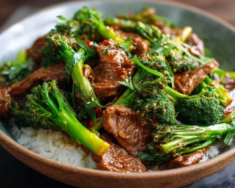 Chinese Beef and Broccoli (牛肉炒西兰花)