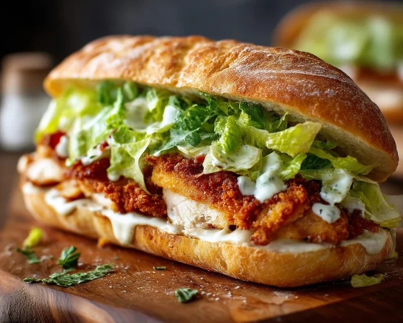Crispy Chicken Caesar Sandwich