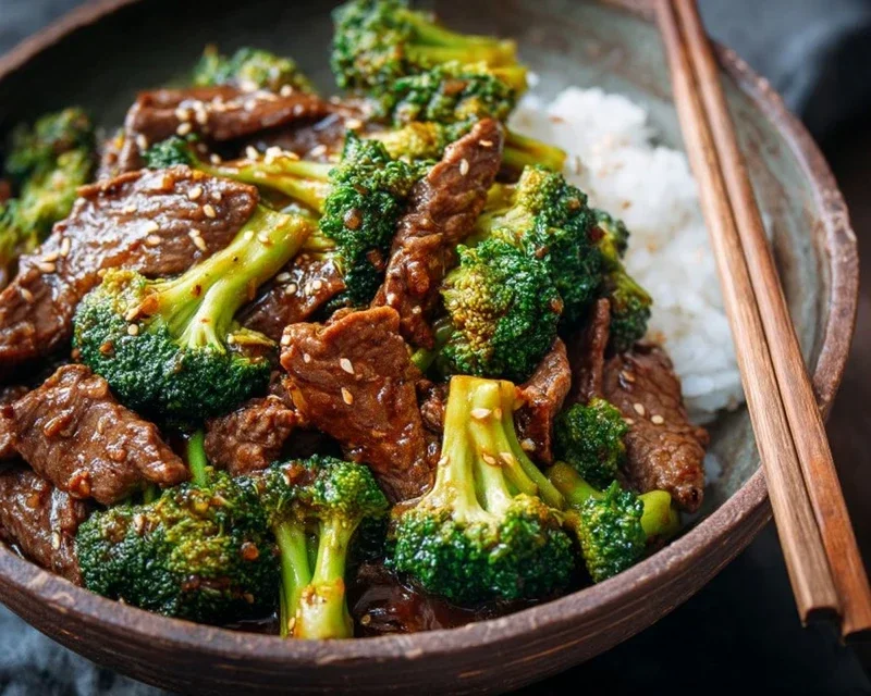 Chinese Beef and Broccoli (牛肉炒西兰花)
