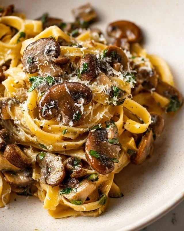 Garlic Mushroom Pasta