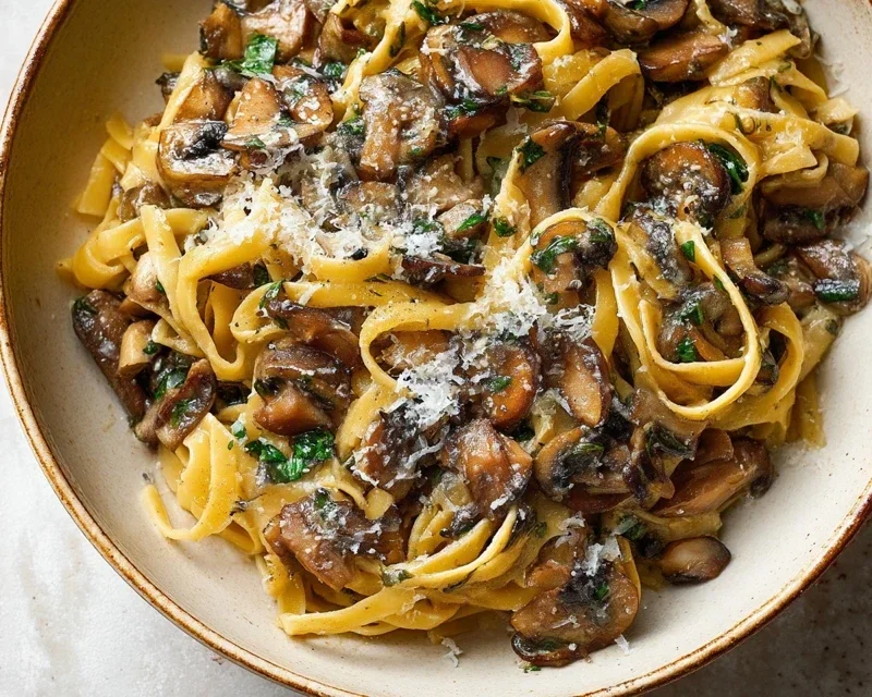 Garlic Mushroom Pasta