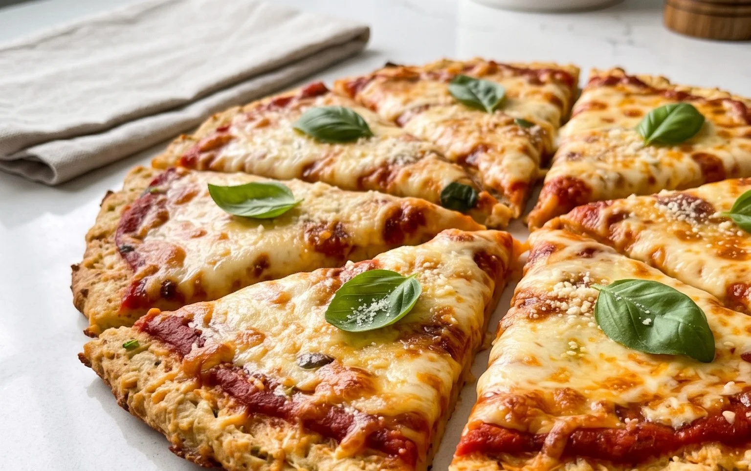 Chicken Crust Pizza (Low Carb + High Protein