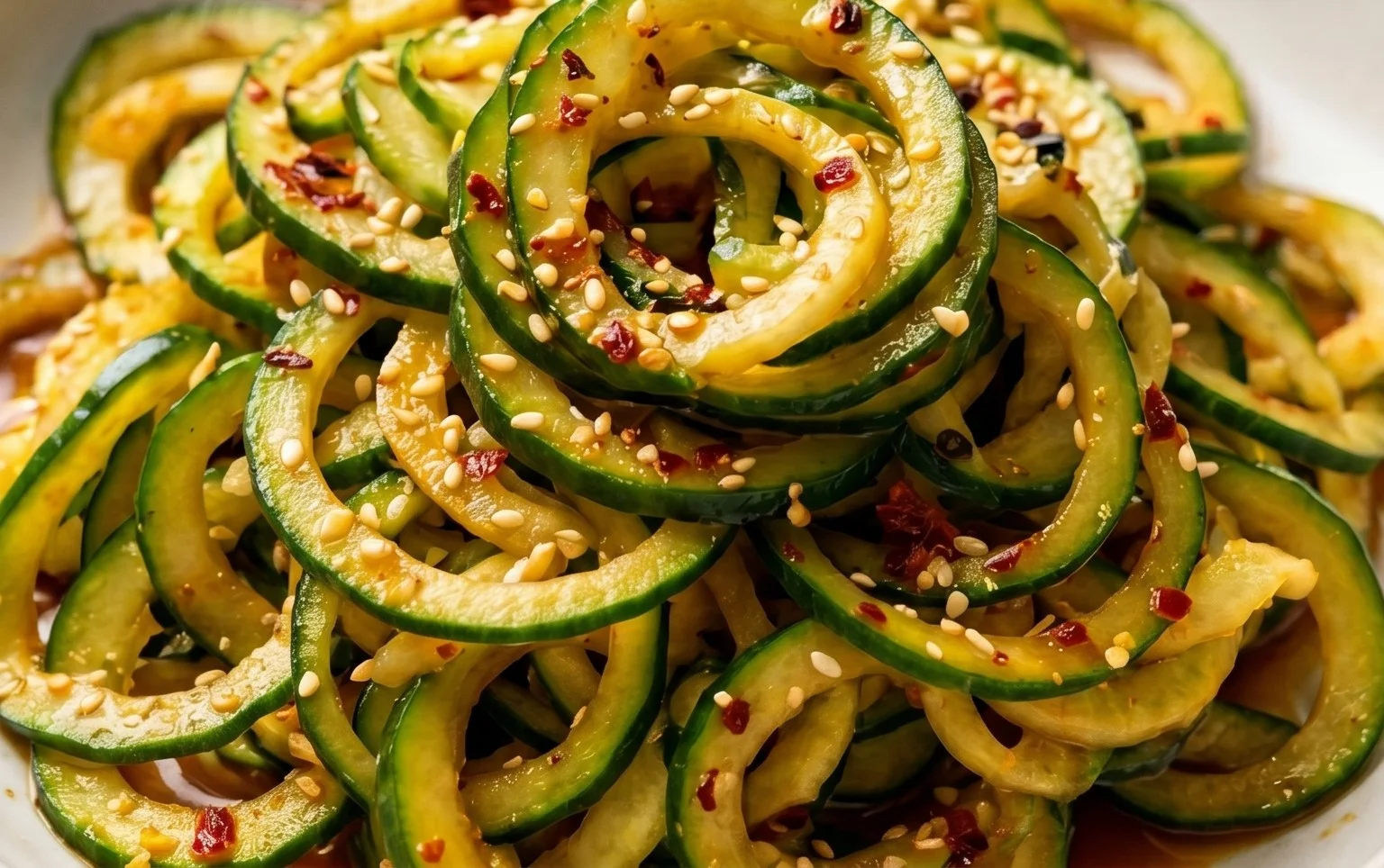 Spiral Cucumber Salad: Korean-Inspired Recipe