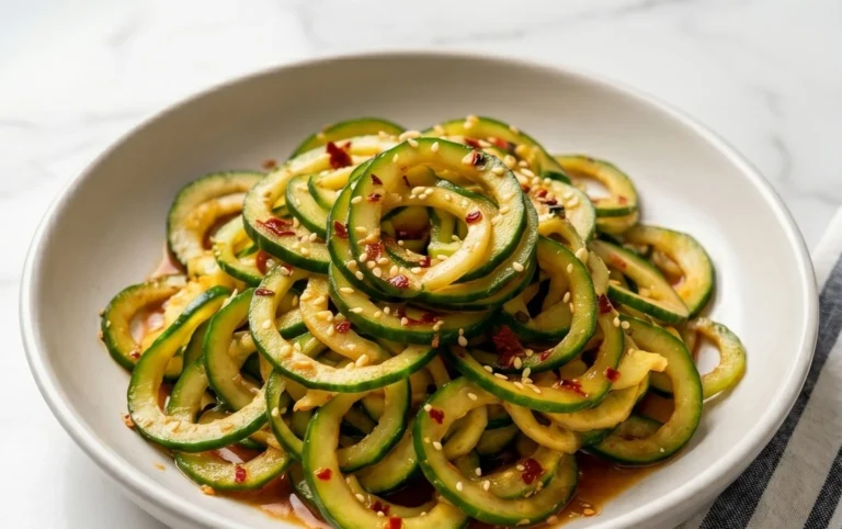 Spiral Cucumber Salad: Korean-Inspired Recipe