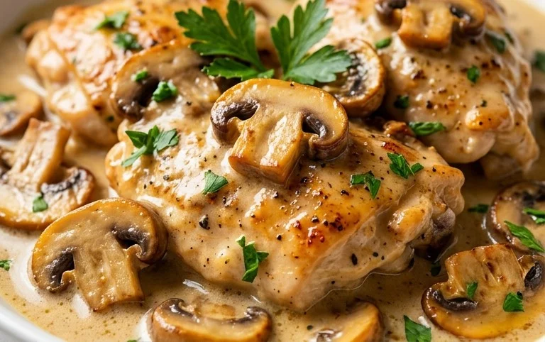 Creamy Mushroom Chicken Recipe