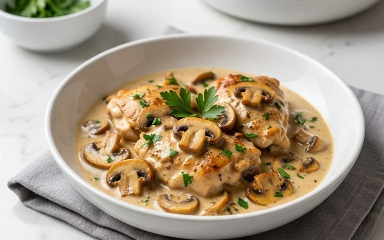 Creamy Mushroom Chicken Recipe