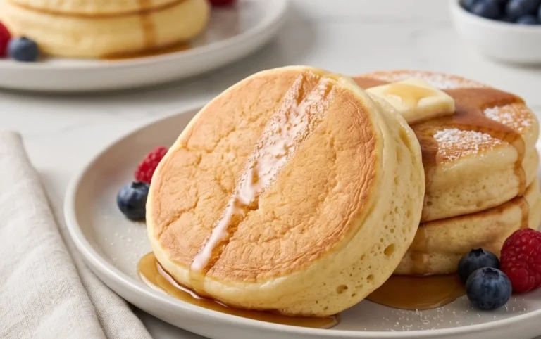 Fluffy Japanese Soufflé Pancakes