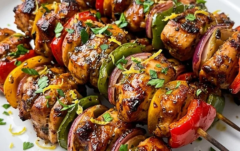 Air Fryer Chicken Skewers (VIDEO)
