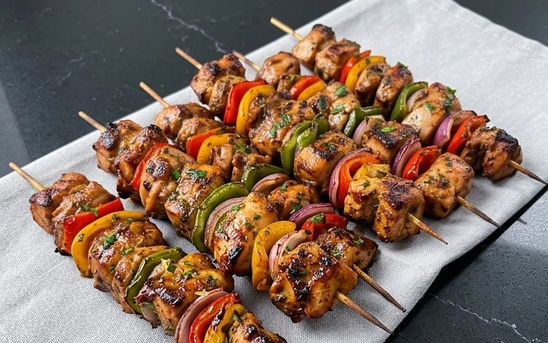 Air Fryer Chicken Skewers (VIDEO)