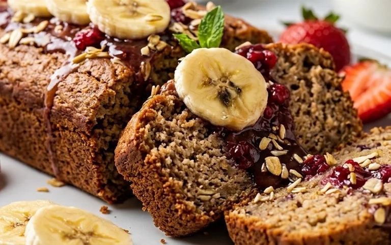 Healthy 5-Ingredient Flourless Banana Bread