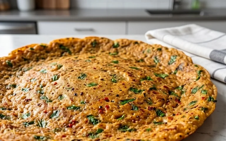 Masoor Dal Chilla | Savory Red Lentil Pancakes