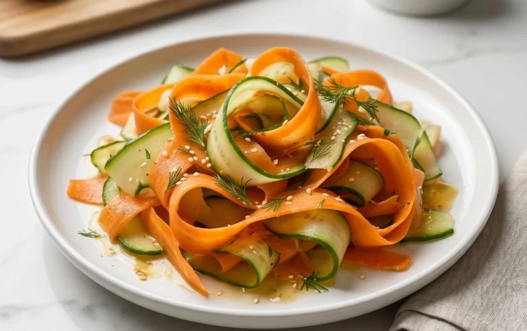 Carrot and Cucumber Ribbon Salad