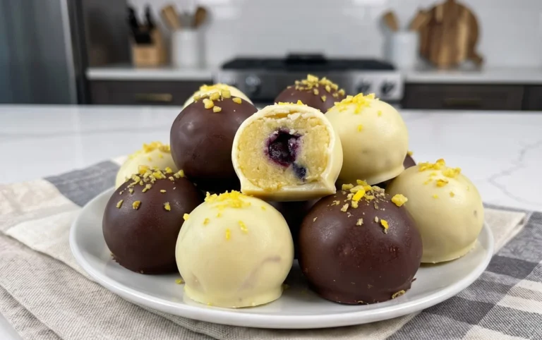 LEMON BLUEBERRY TRUFFLES