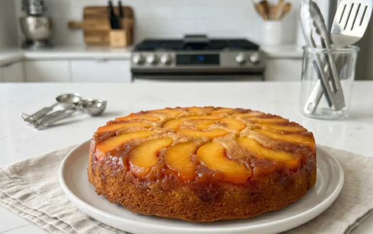 Peach Upside-Down Cake Recipe