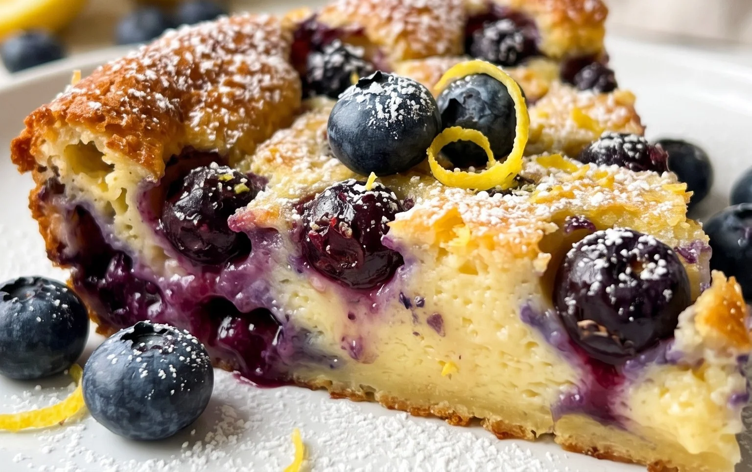 Lemon Blueberry Clafoutis