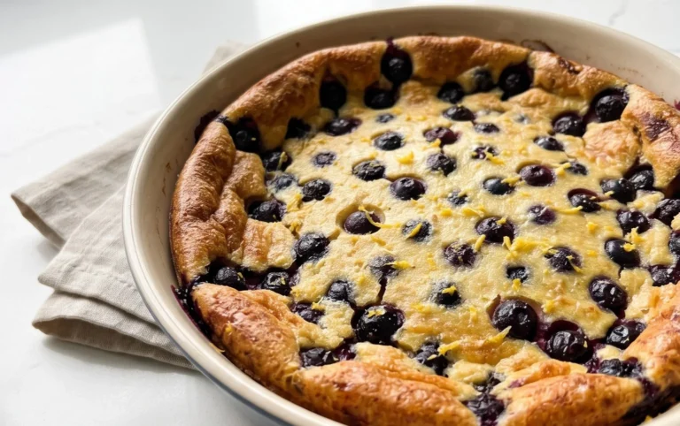 Lemon Blueberry Clafoutis
