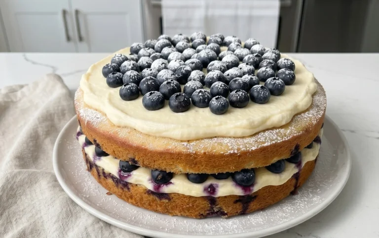 Nova Scotia Blueberry Cream Cake