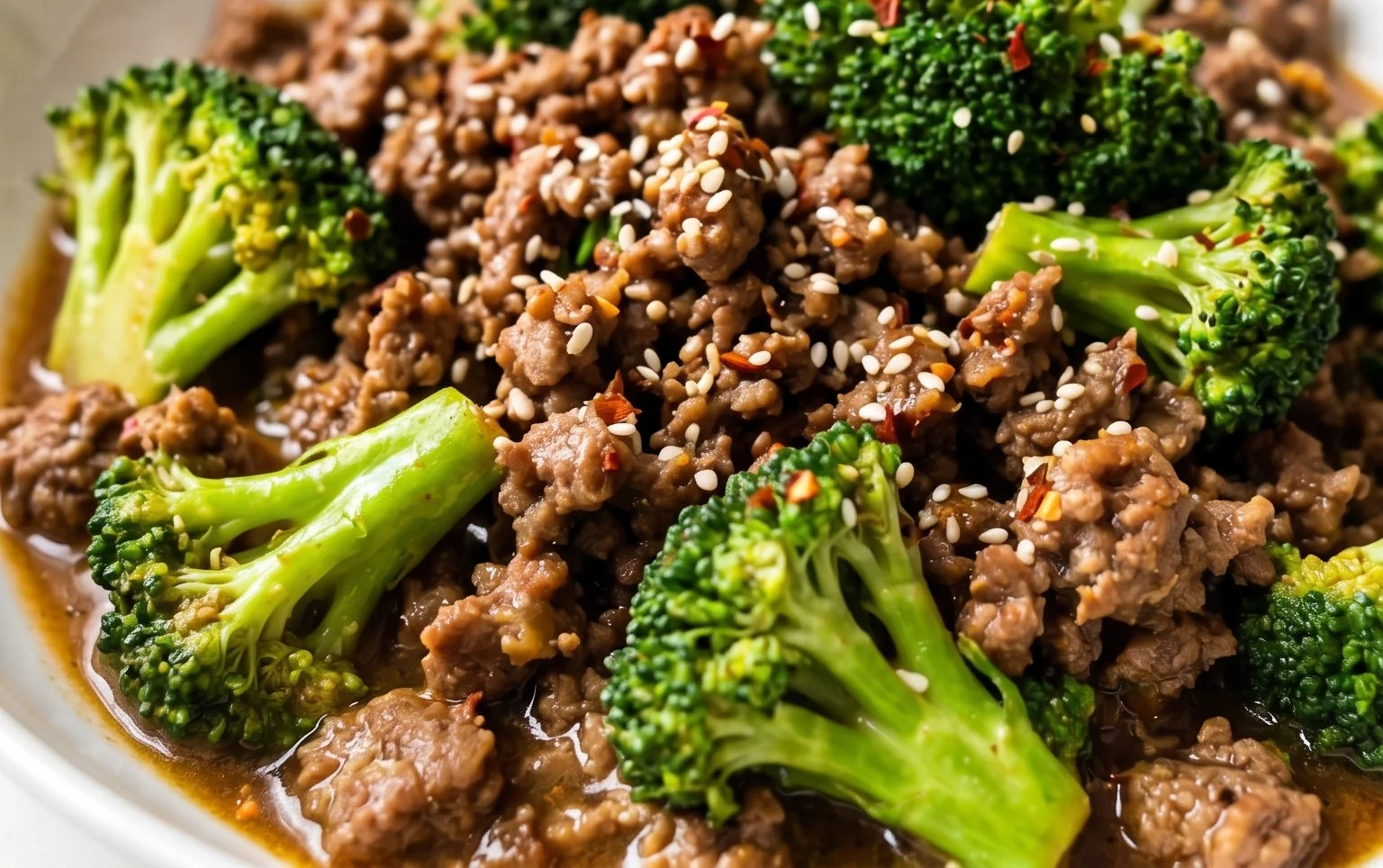 Ground Beef and Broccoli