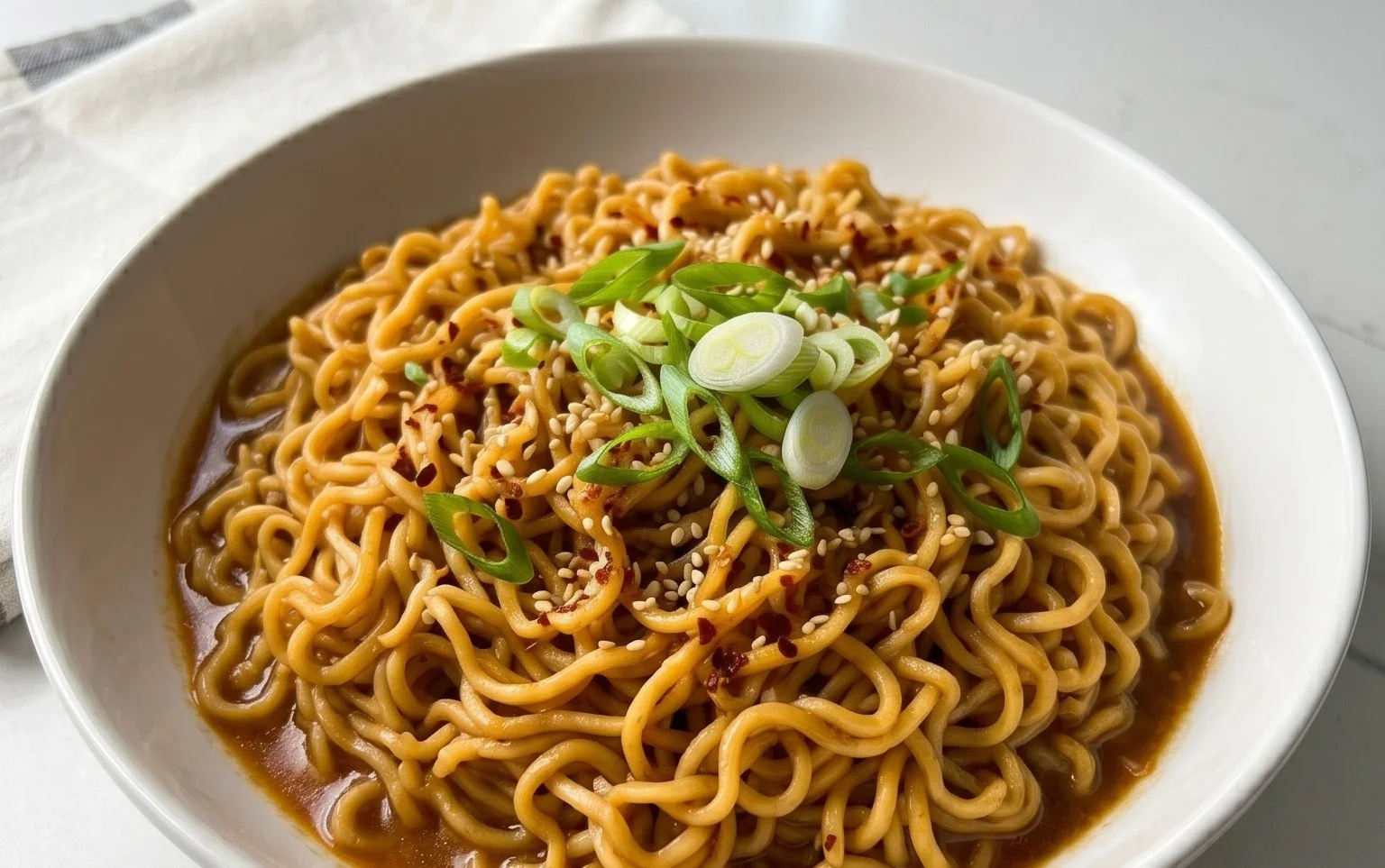 Easy Saucy Ramen Noodles