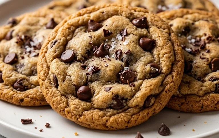 Crispy and Chewy Chocolate Chip Cookies