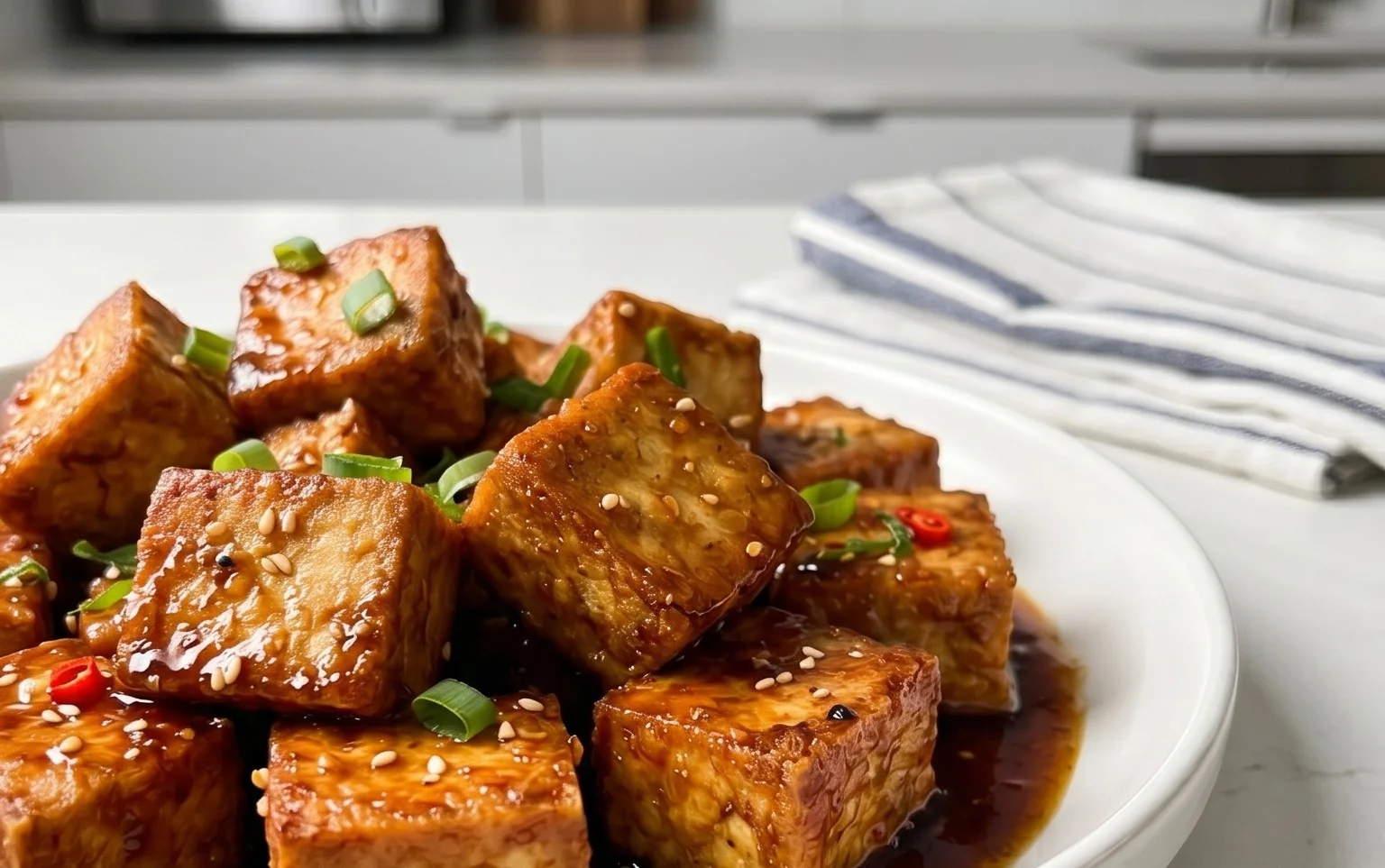 Honey Garlic Tofu