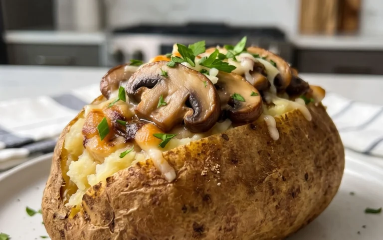 The Ultimate Stuffed Baked Potatoes with Mushrooms