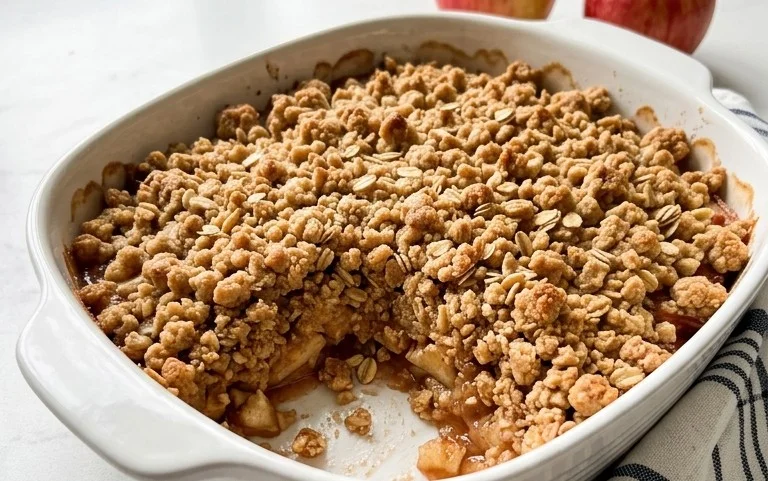 Healthy Breakfast Apple Crum extractble