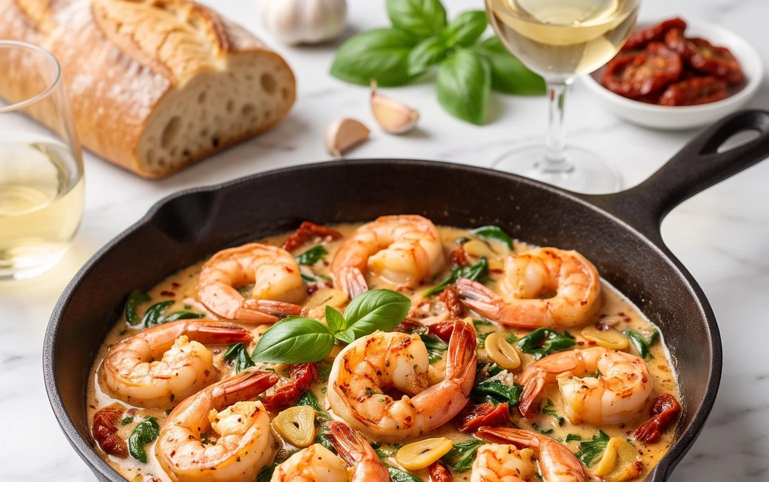 Tuscan Shrimp (One-Pan, 30-Minute Dinner)