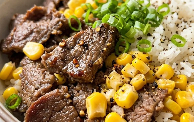 Beef Pepper Rice Bowl is a delicious meal option.
