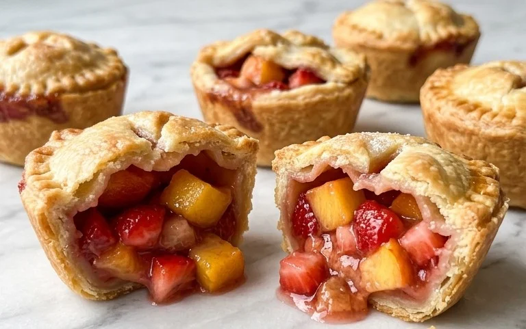 Strawberry Peach Pie Bites