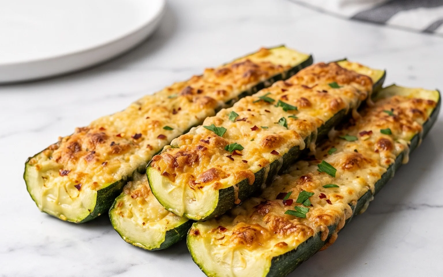 Baked Parmesan Zucchini