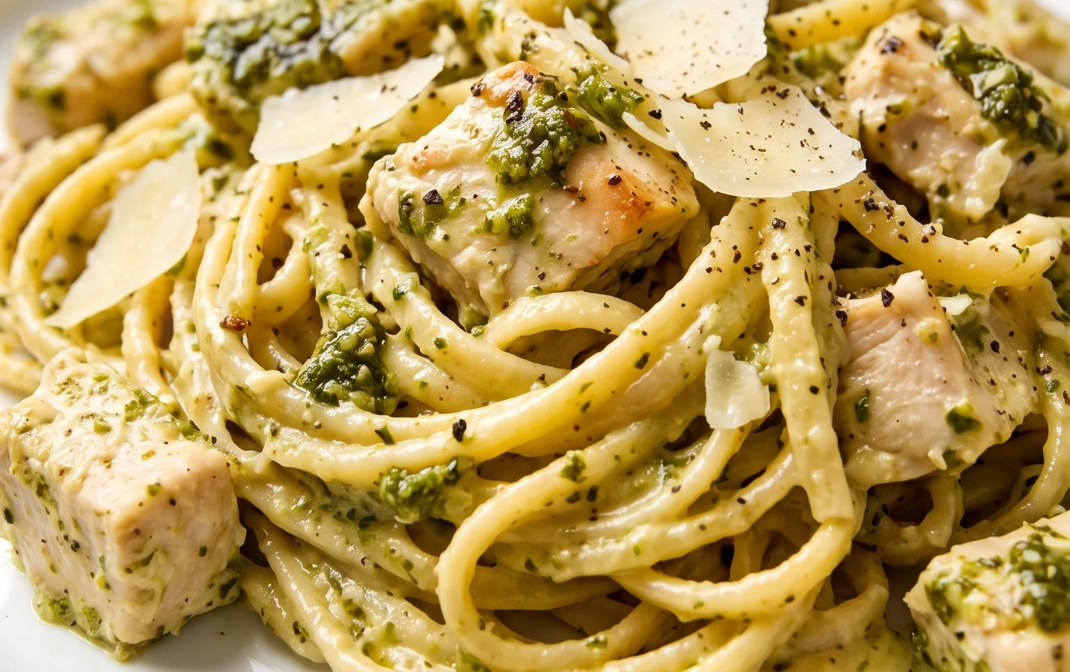 Creamy Chicken Pesto Pasta