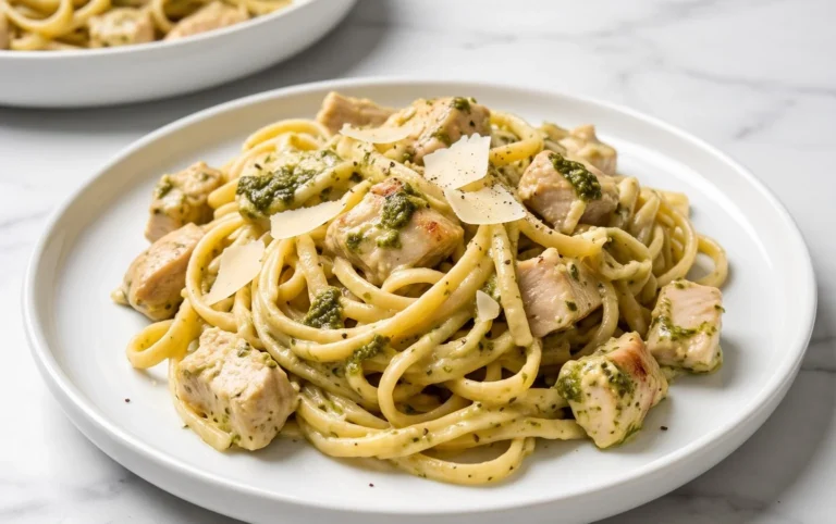 Creamy Chicken Pesto Pasta