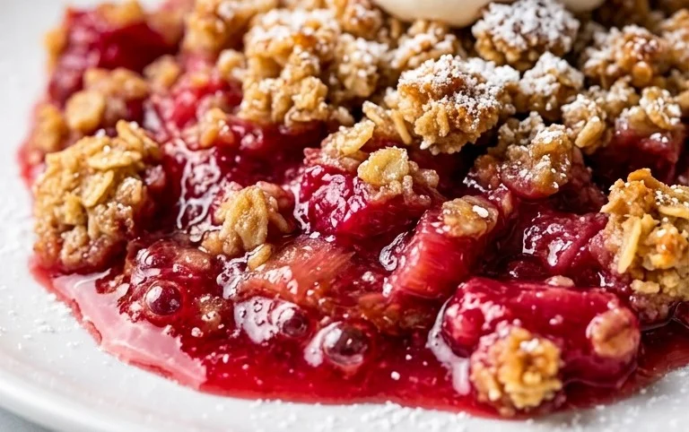 Easy Rhubarb Crisp