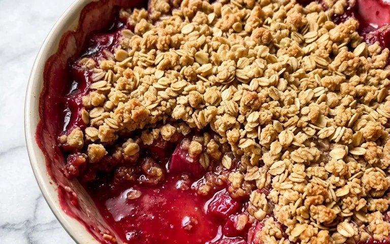 Easy Rhubarb Crisp