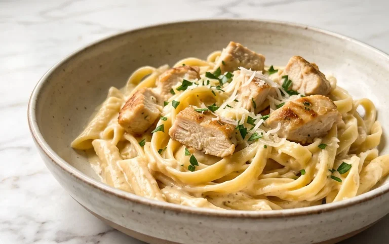 Low Calorie Chicken Alfredo