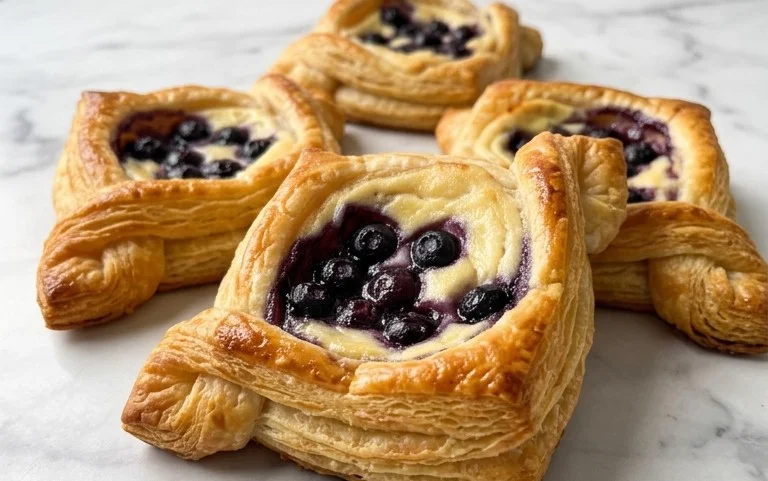 Blueberry Cream Cheese Puff Pastry
