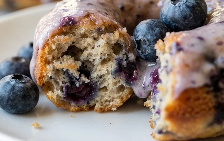 Blueberry Cake Donuts