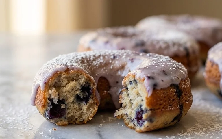 Blueberry Cake Donuts