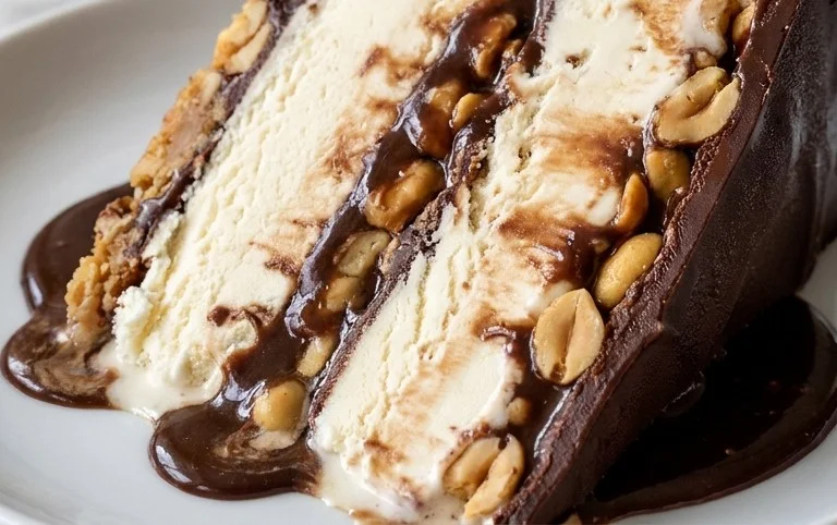 Buster Bar Ice Cream Cake