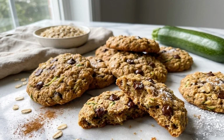 Healthy Zucchini Oatmeal Cookies