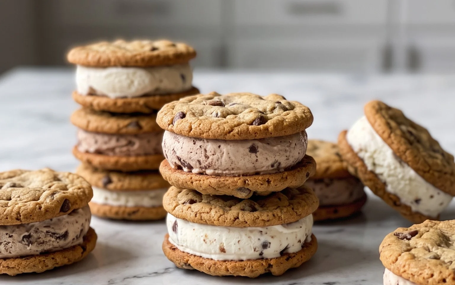 Cookie Ice Cream Sandwiches (Like a Chipwich!)