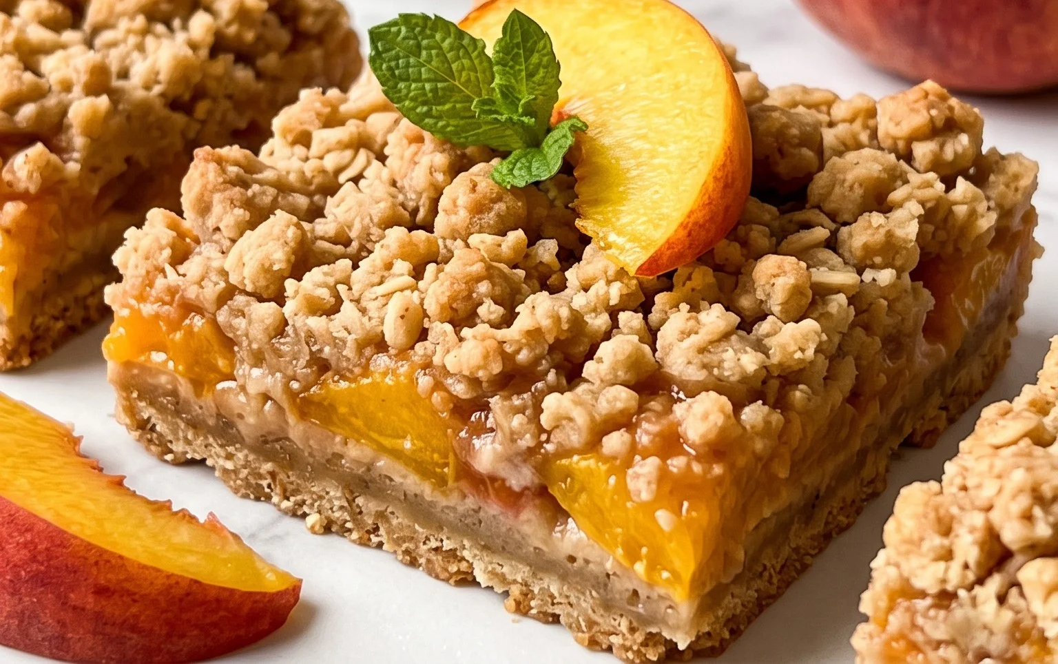Fresh Peach Crum extractb Bars