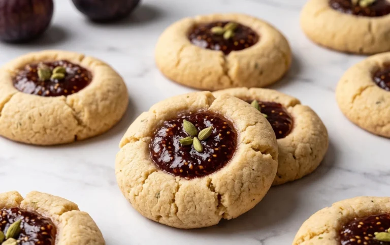 Cardamom Fig Thumbprint Cookies