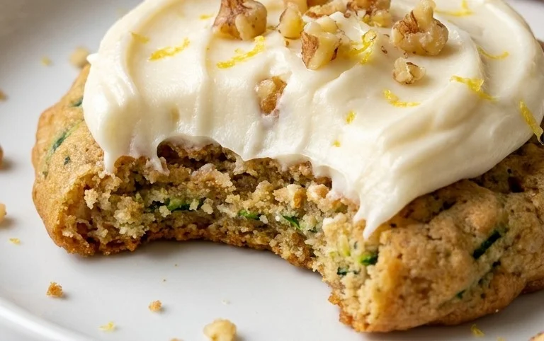 Zucchini Cookies with Cream Cheese Frosting
