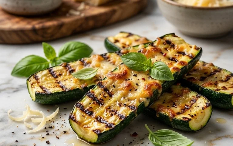 Grilled Zucchini with Parmesan
