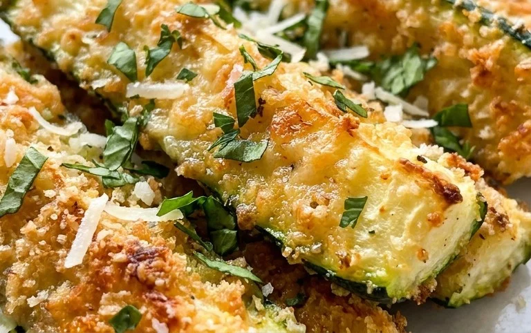 Parmesan Crusted Zucchini Sticks
