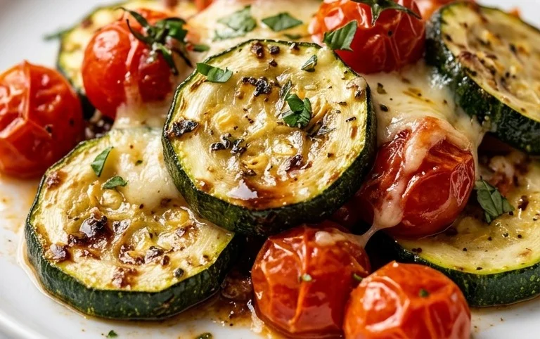 Balsamic Zucchini Tomato Bake