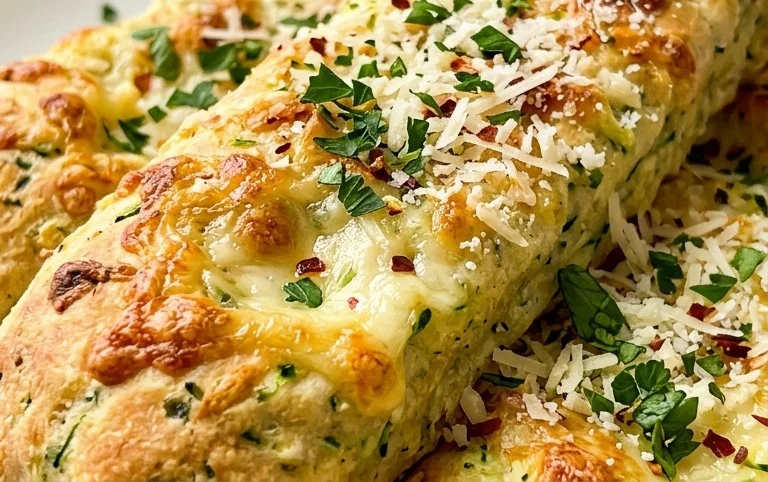 Cheesy Zucchini Breadsticks